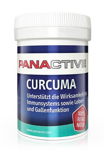 Panactive Curcuma - sprijină sistemul imunitar, funcţia hepatică şi biliară – 80 cps